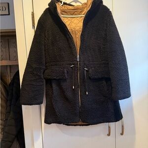 kate spade Black and Tan Teddy Jacket